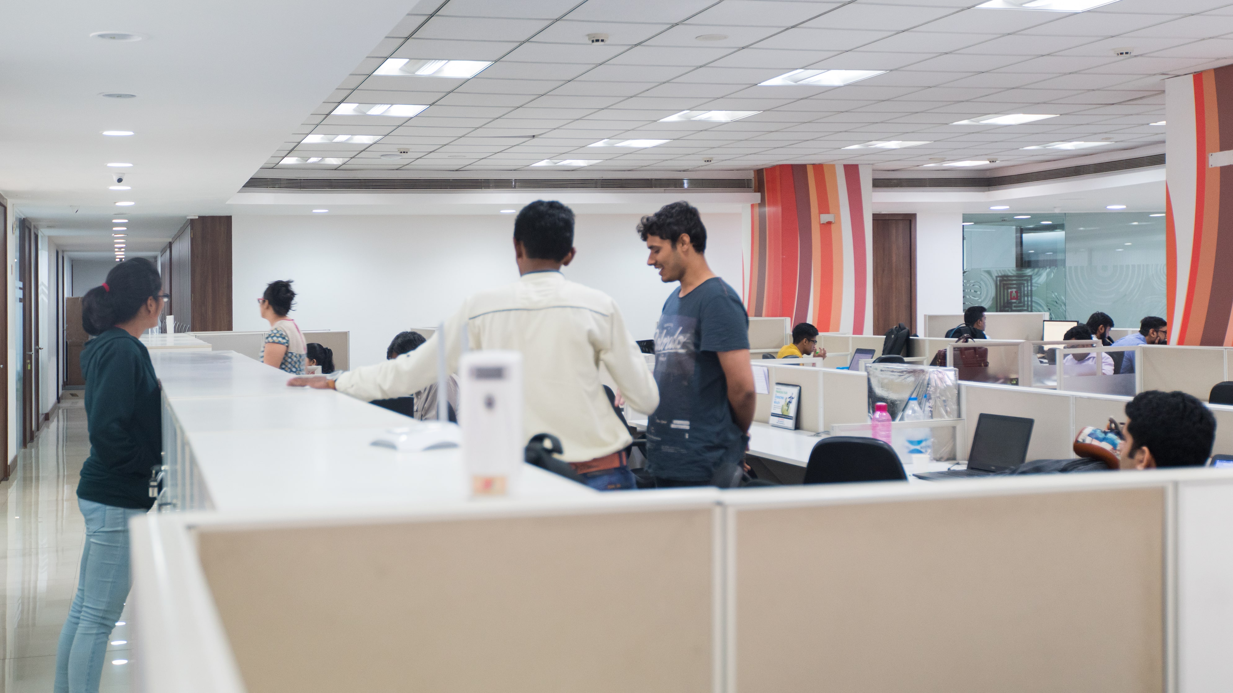 A fully furnished Autopilot enterprise workspace with collaborative seating.